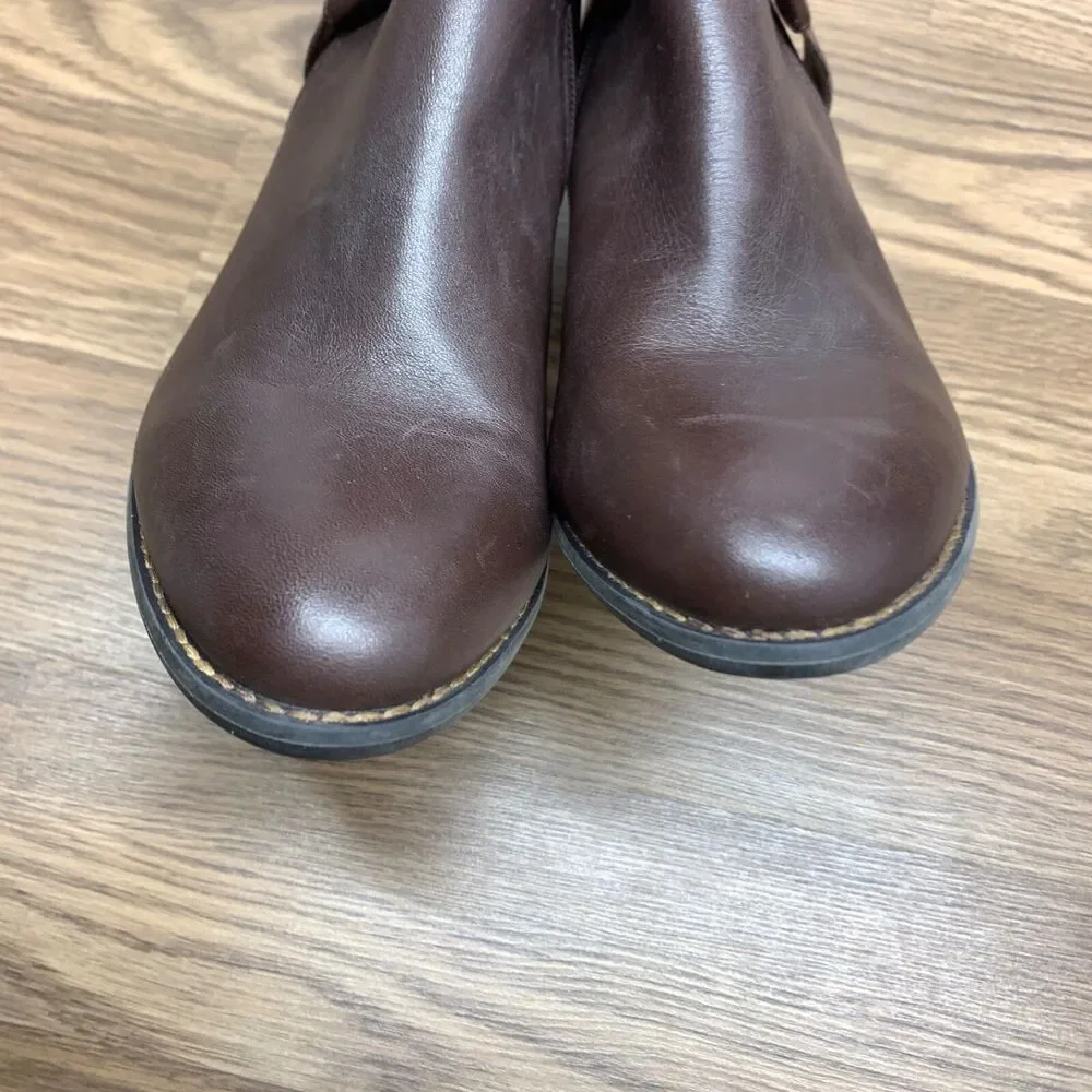 Vionic Trinity Boots Womens US Size 9.5‎ Brown Leather Booties TVW5300 Ankle